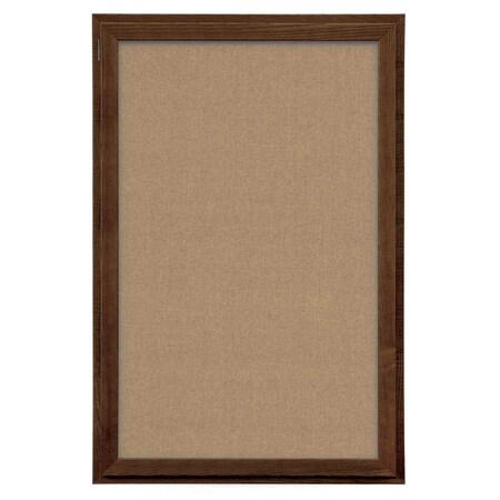 United Visual Products Indoor Enclosed Combo Board, 72"x36", Satin Frame/Blue & Cobalt UVCB7236-BLUE-COBACC